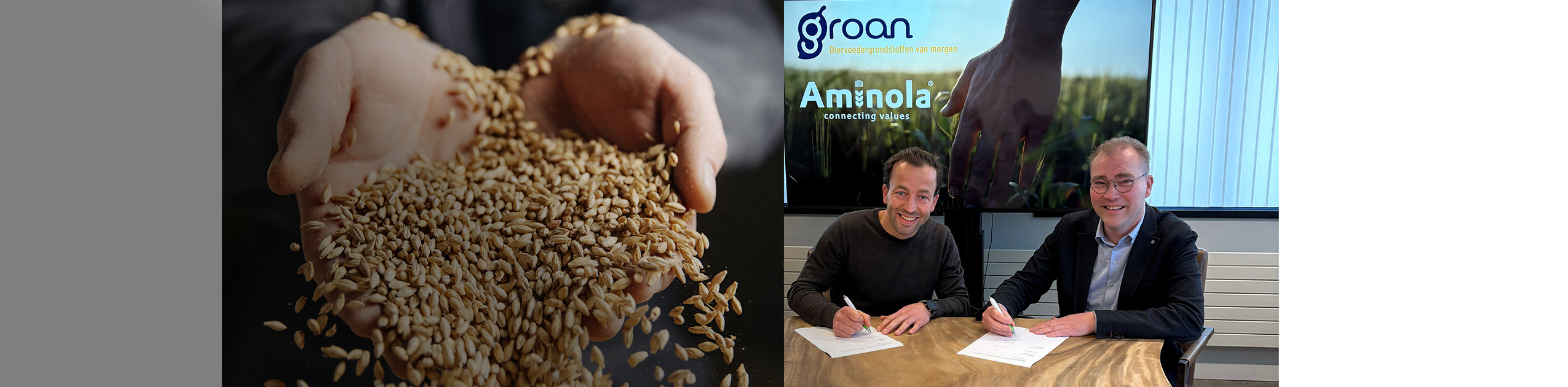 Samenwerking Groan Groep en Aminola